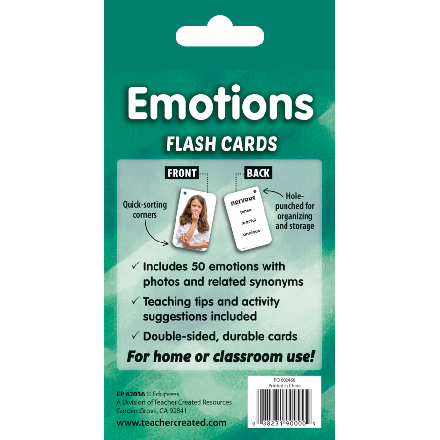 Teacher Created Resources Emotions Flash Cards