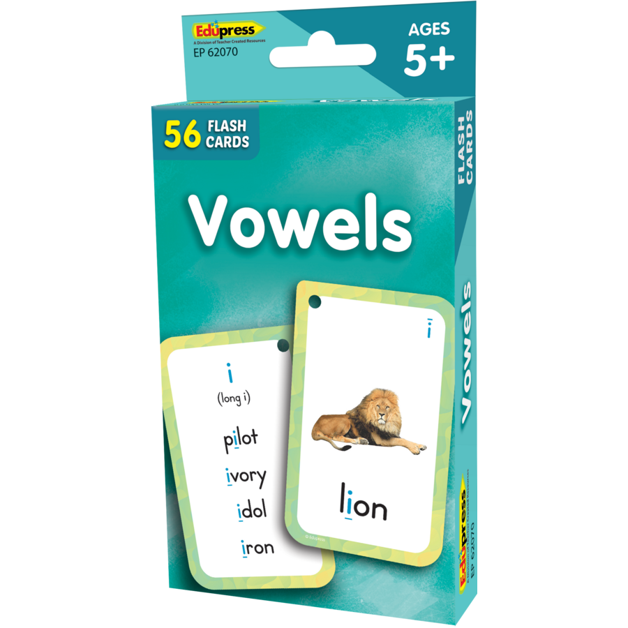 Teacher Created Resources Vowels Flash Cards