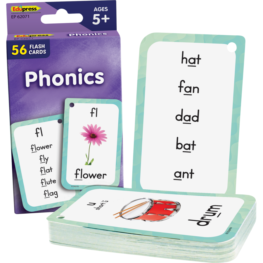 Teacher Created Resources Phonics Flash Cards