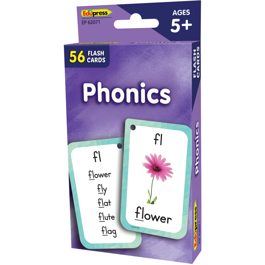 Teacher Created Resources Phonics Flash Cards