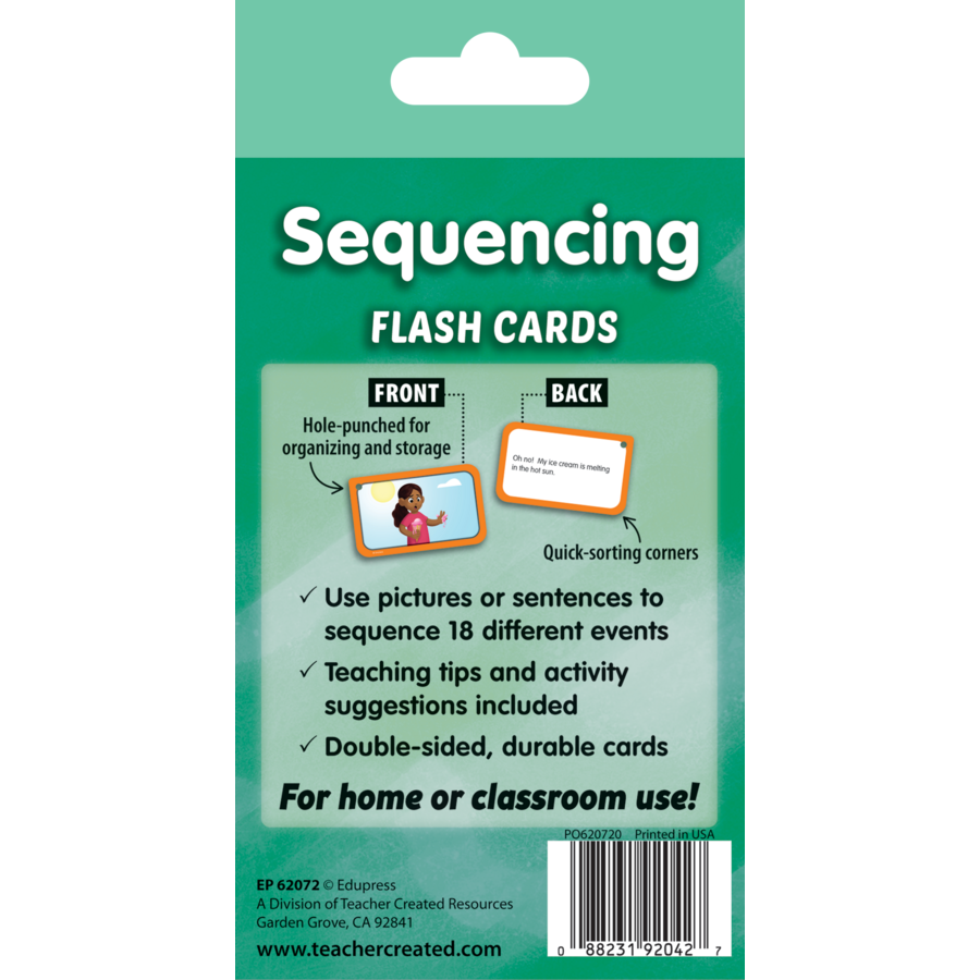 Teacher Created Resources Sequencing Flash Cards