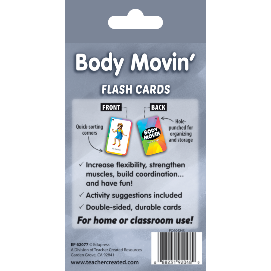 Teacher Created Resources Body Movin’ Flash Cards