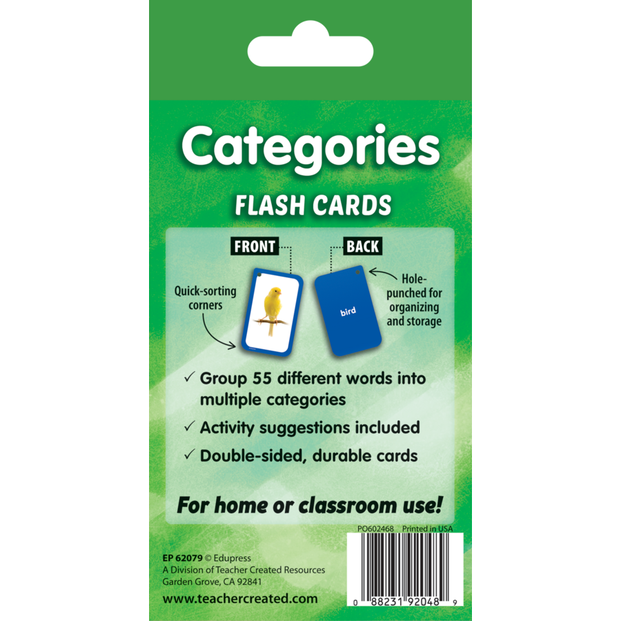 Teacher Created Resources Categories Flash Cards