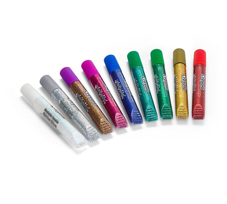 Crayola Washable Glitter Glue 9ct