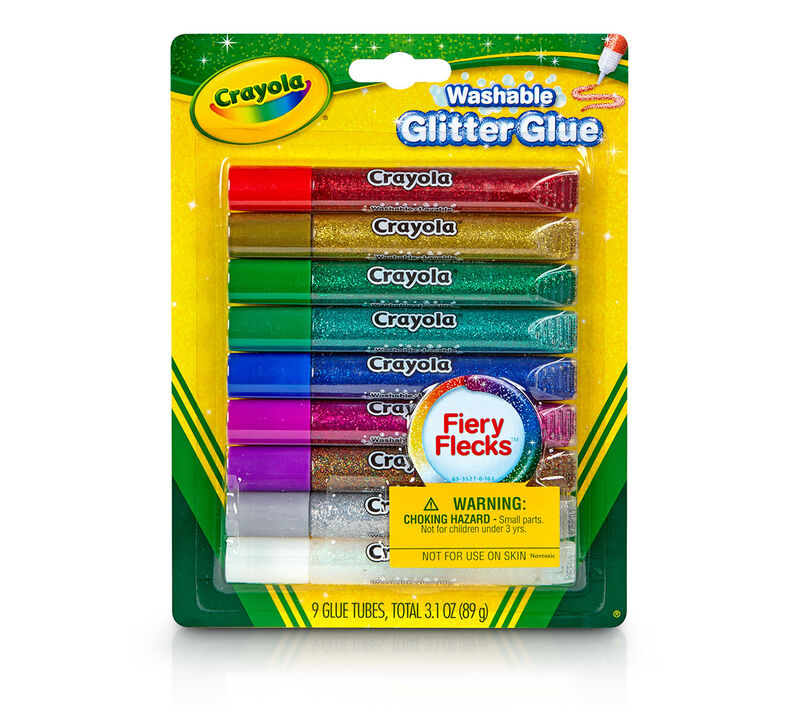 Crayola Washable Glitter Glue 9ct