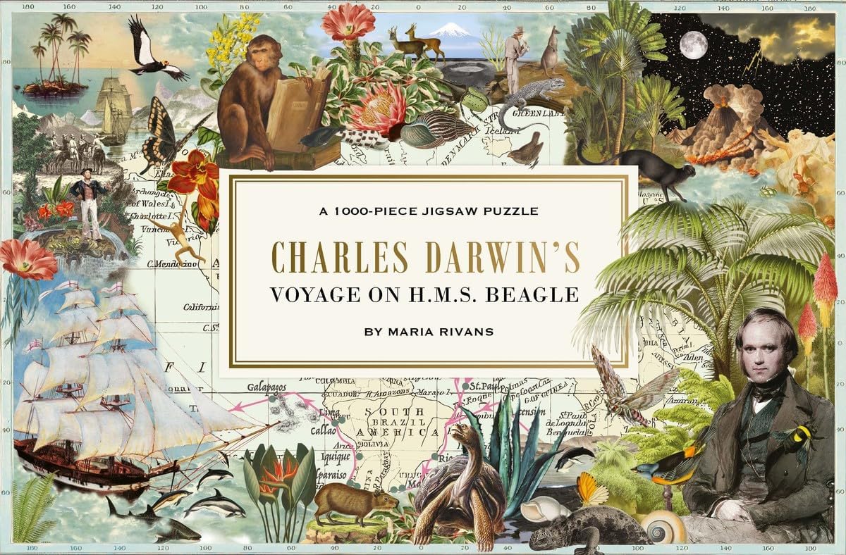 Charles Darwin's Voyage On H.M.S. Beagle: A 1000-Piece Jigsaw Puzzle