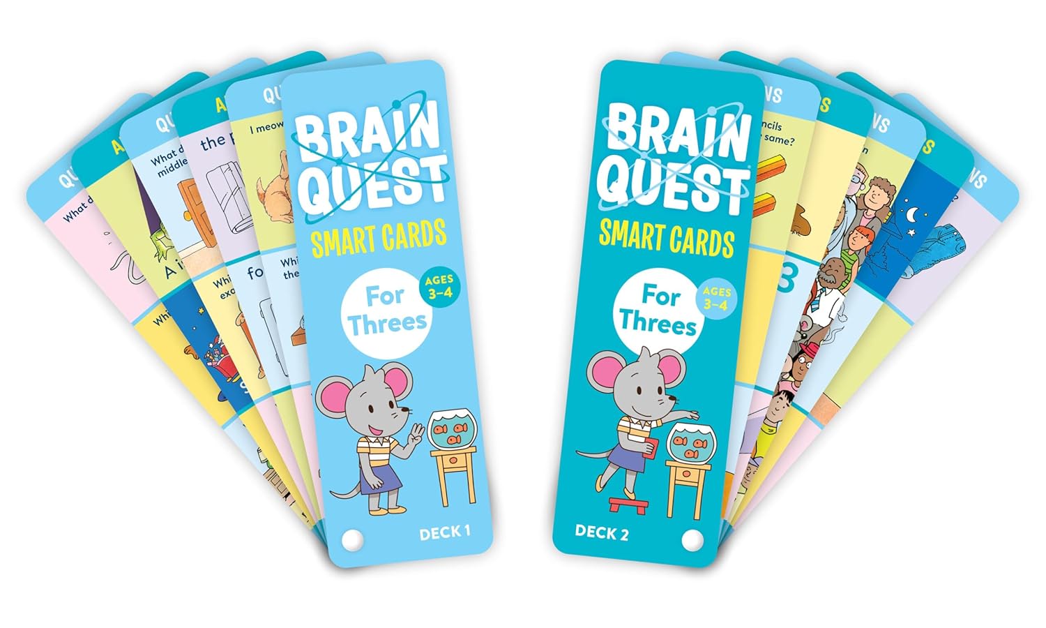 Brain Quest Smart Cards: For Threes (Ages 3-4)