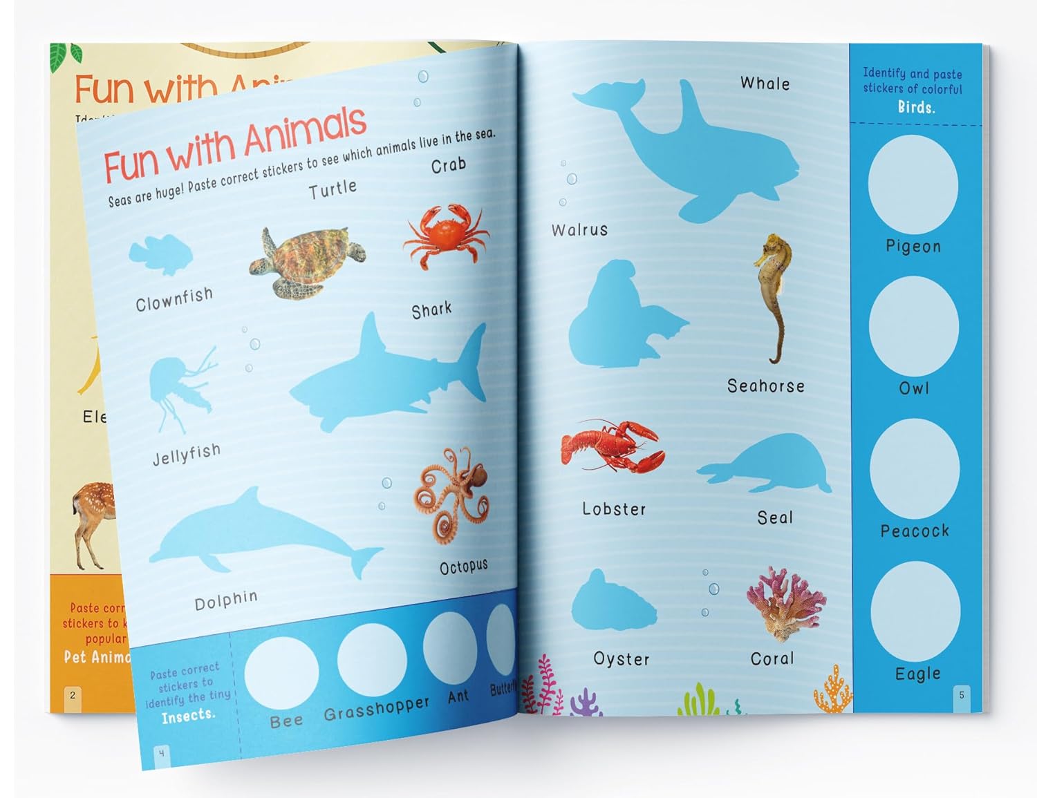 100 Words Reusable Sticker Book for Children