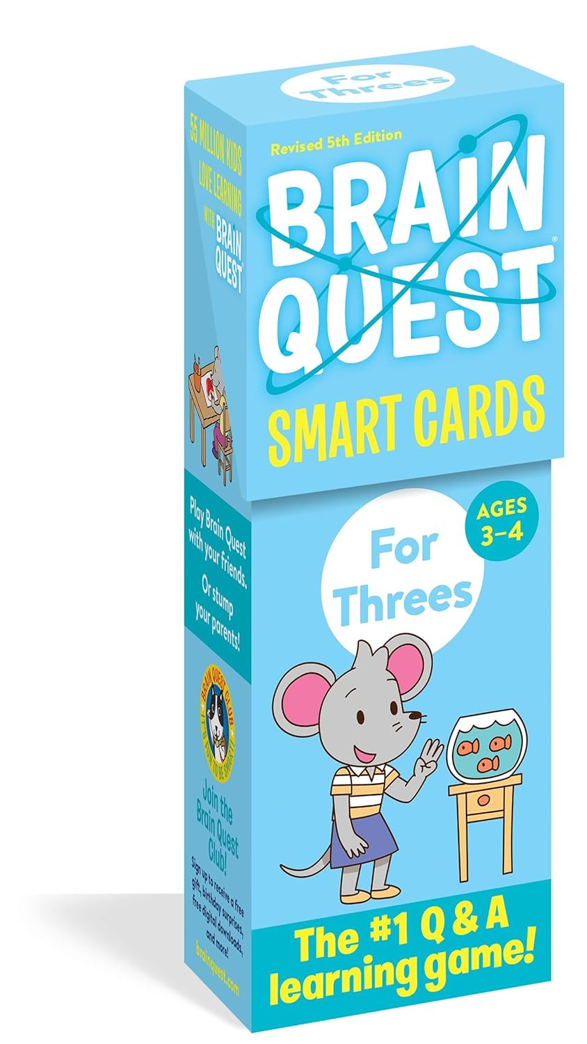 Brain Quest Smart Cards: For Threes (Ages 3-4)