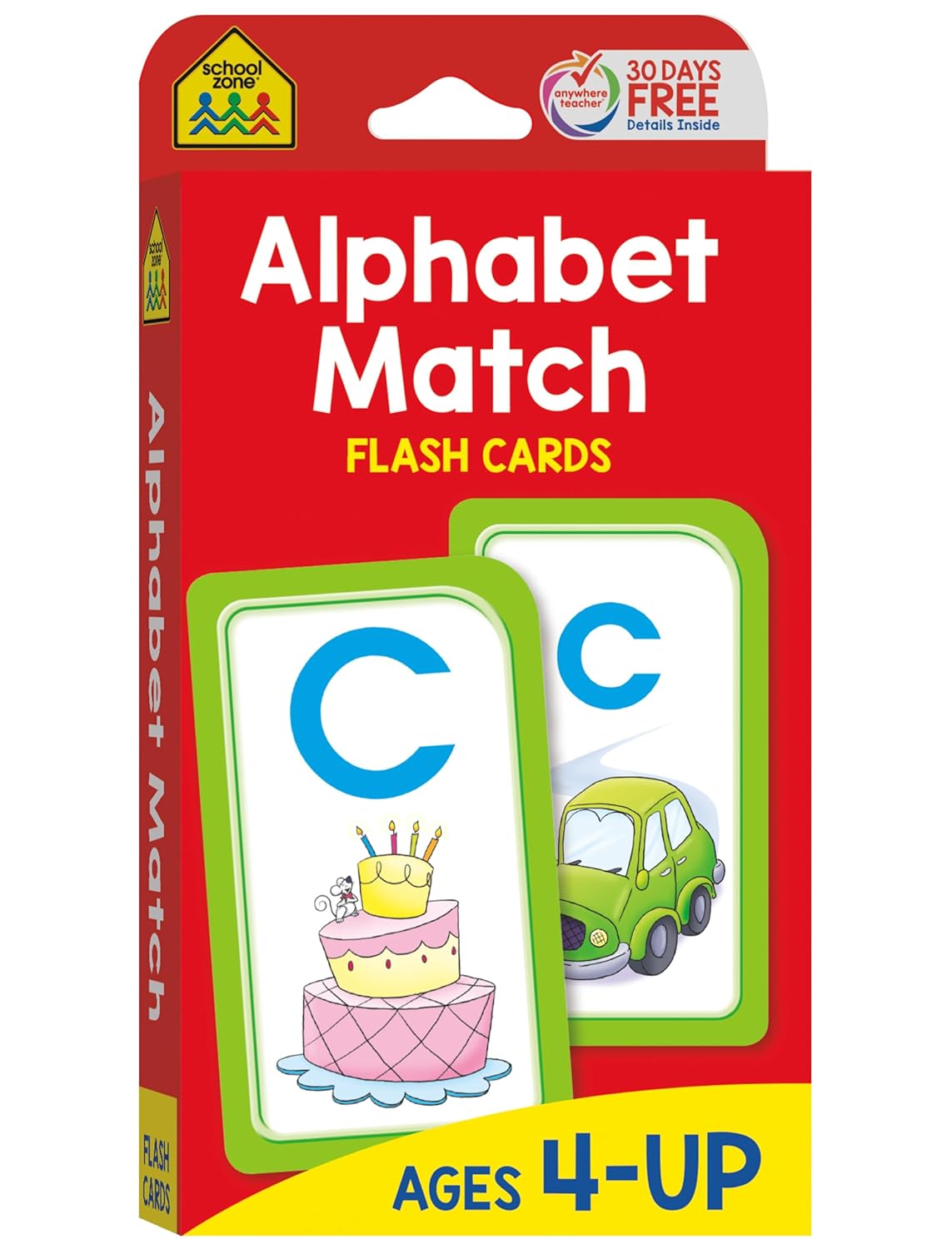 School Zone Flashcards: Alphabet Match