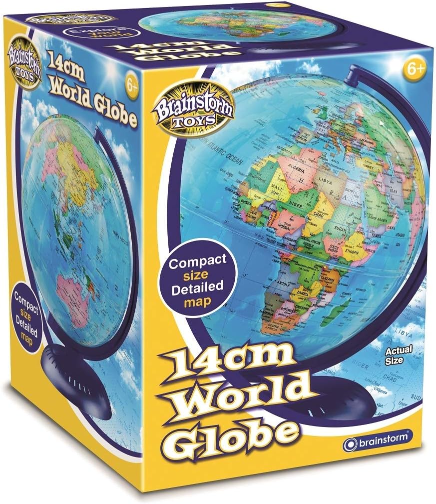 Brainstorm 14cm World Globe