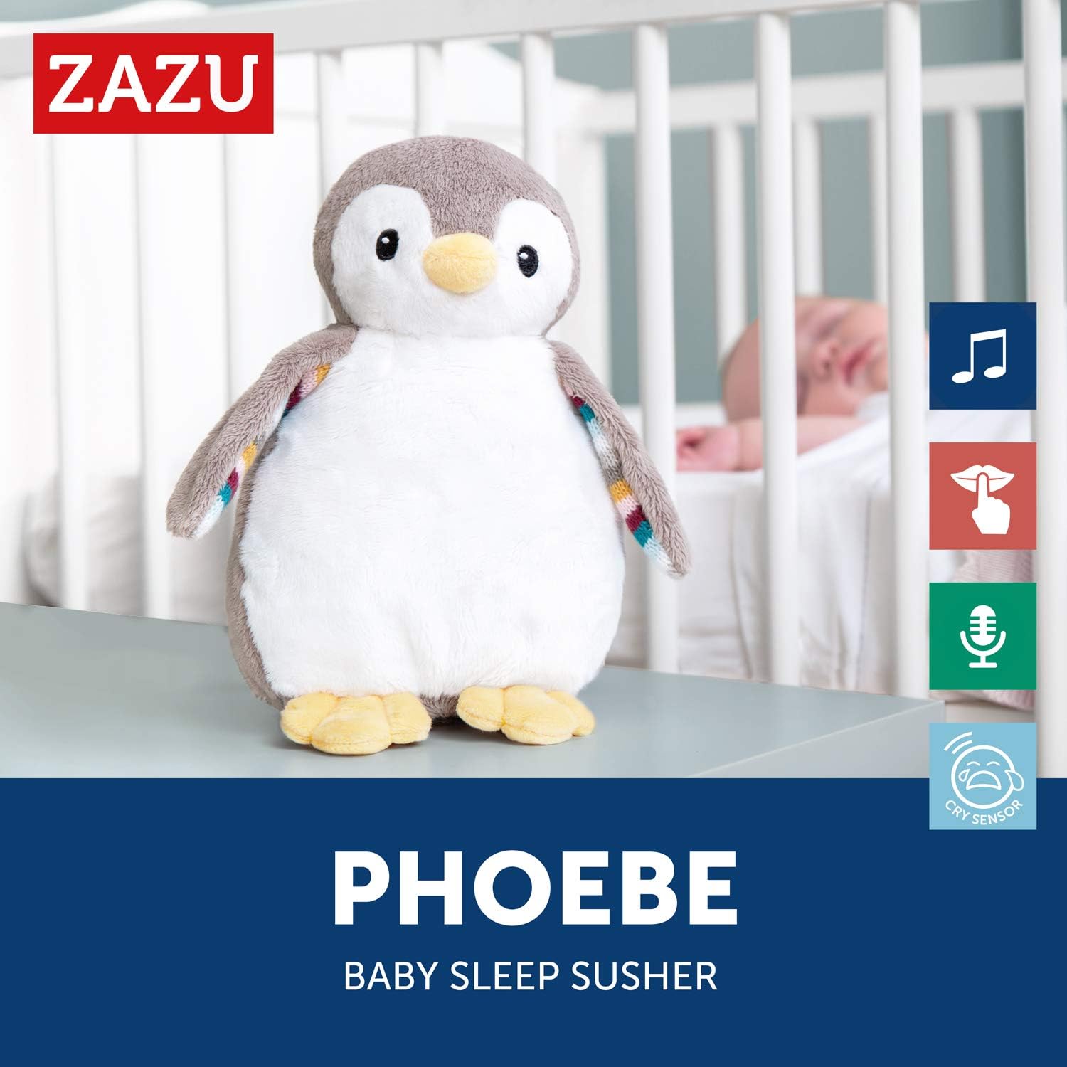 Zazu Baby Sleep Shusher: Phoebe the Penguin