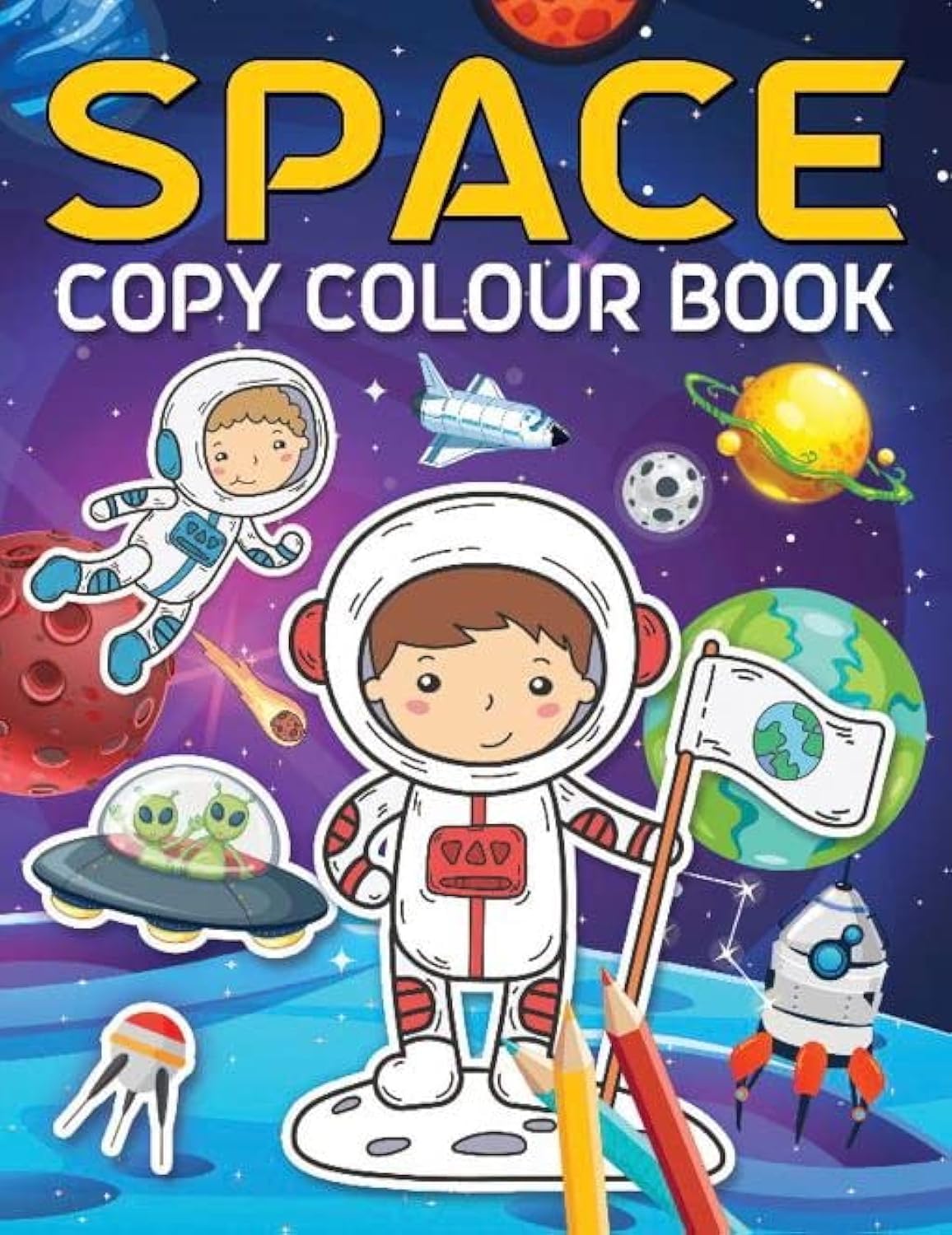 Space Copy Colour Book