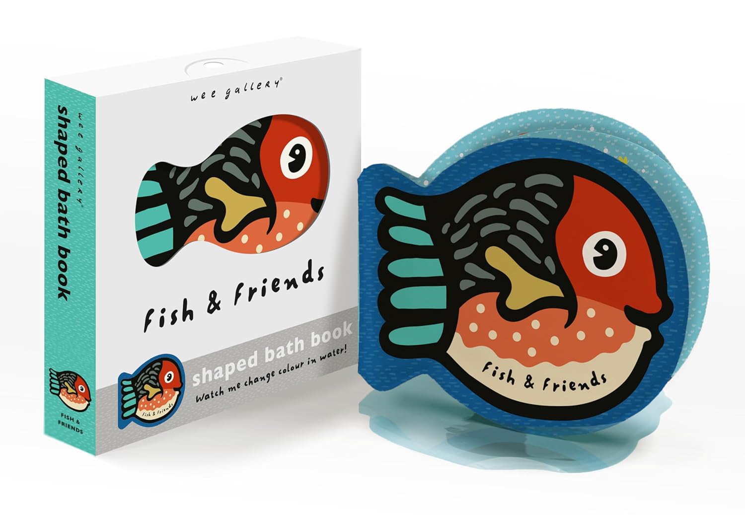 Wee Gallery Shaped Bath Books: Fish And Friends