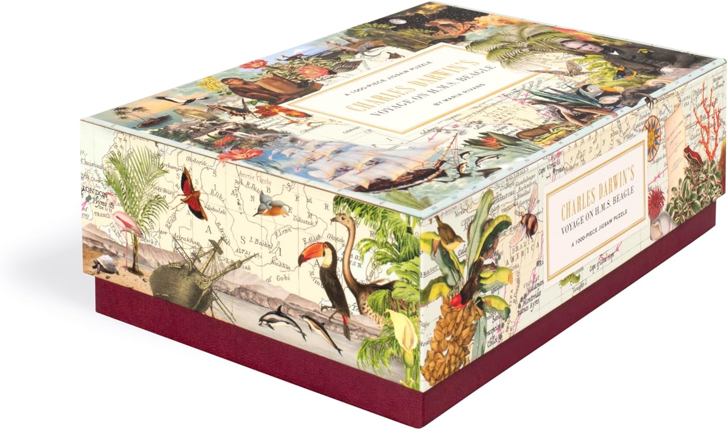 Charles Darwin's Voyage On H.M.S. Beagle: A 1000-Piece Jigsaw Puzzle