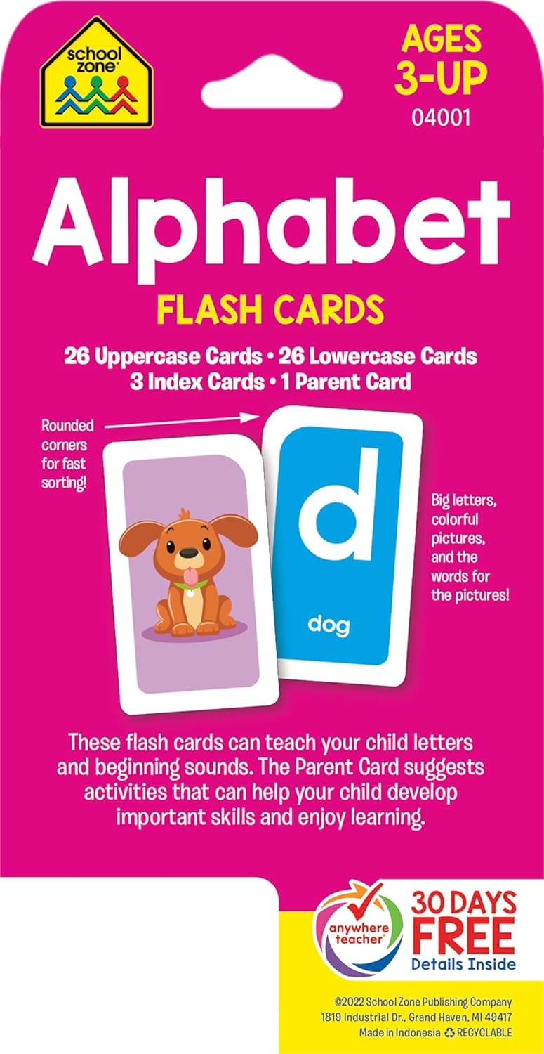 School Zone Flashcards: Alphabet