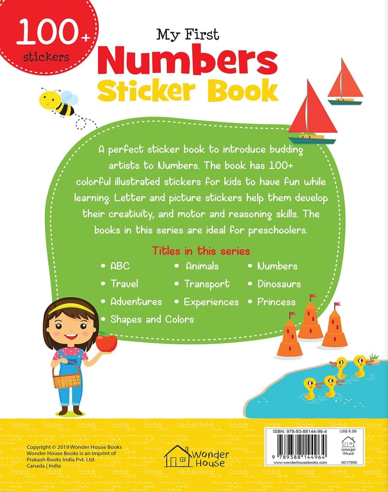 My First Numbers Sticker Book: Exciting Sticker Book With 100 Stickers