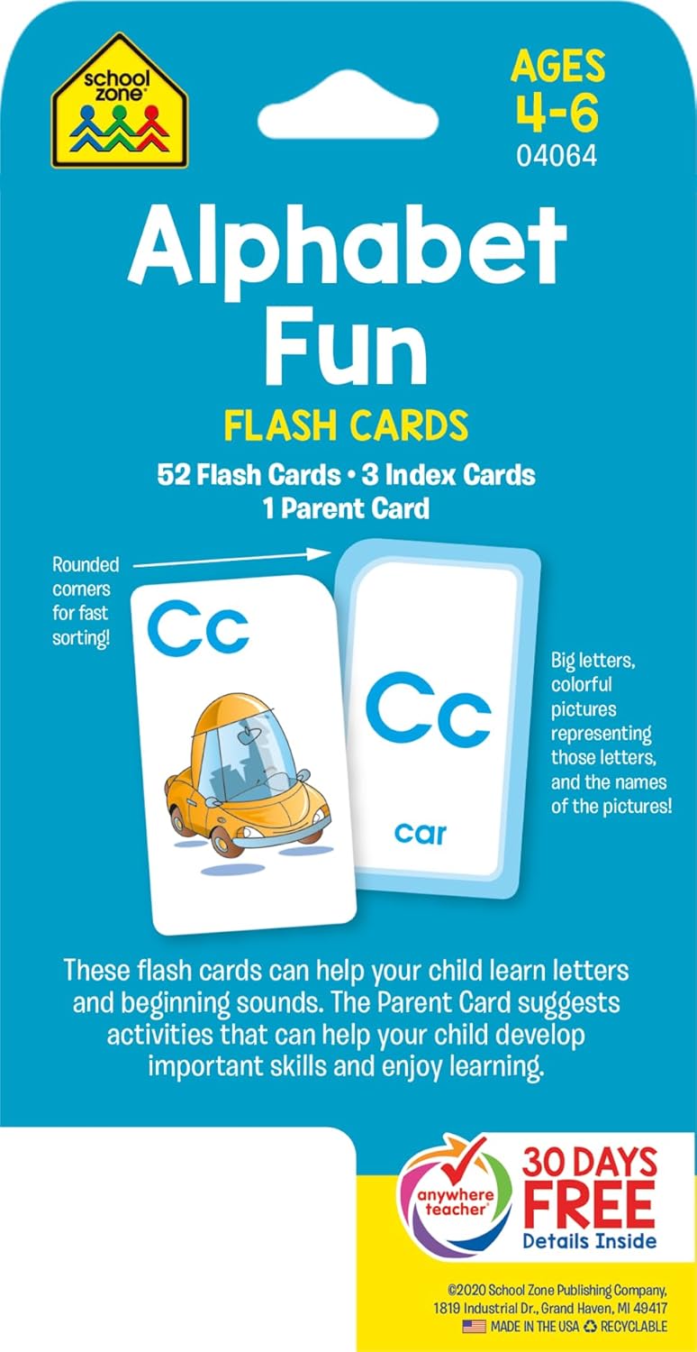 School Zone Flashcards: Alphabet Fun