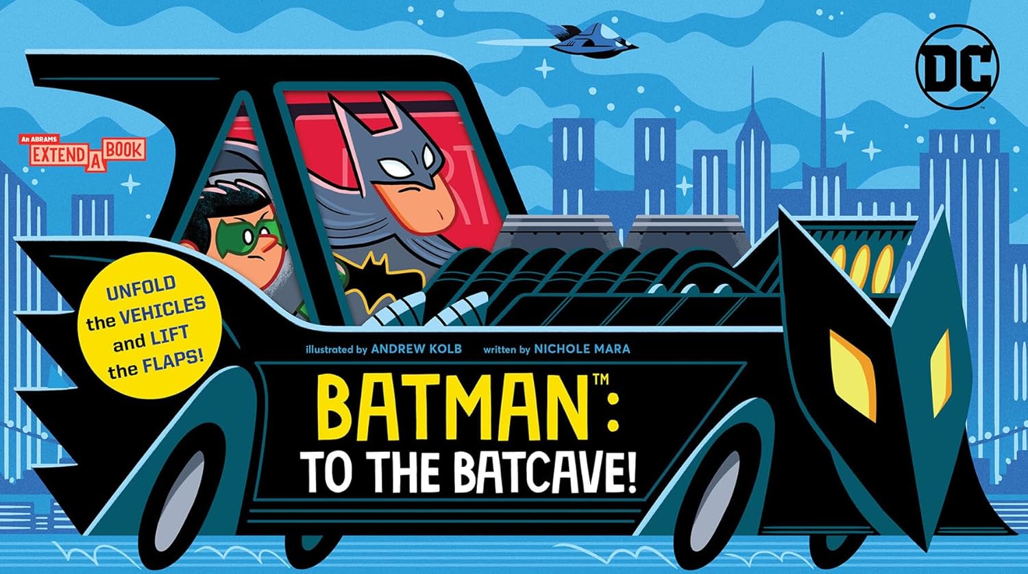 An Abrams Extend-a-Book: To the Batcave!