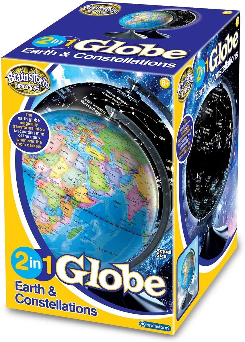Brainstorm 2 In 1 Globe: Earth And Constellations