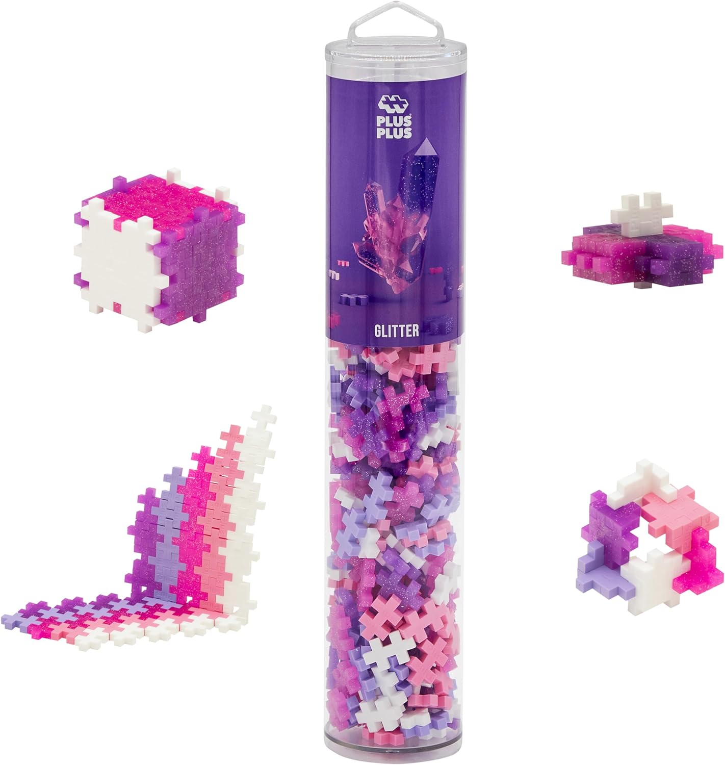 Plus-Plus Glitter Mix / 240 pcs Tube