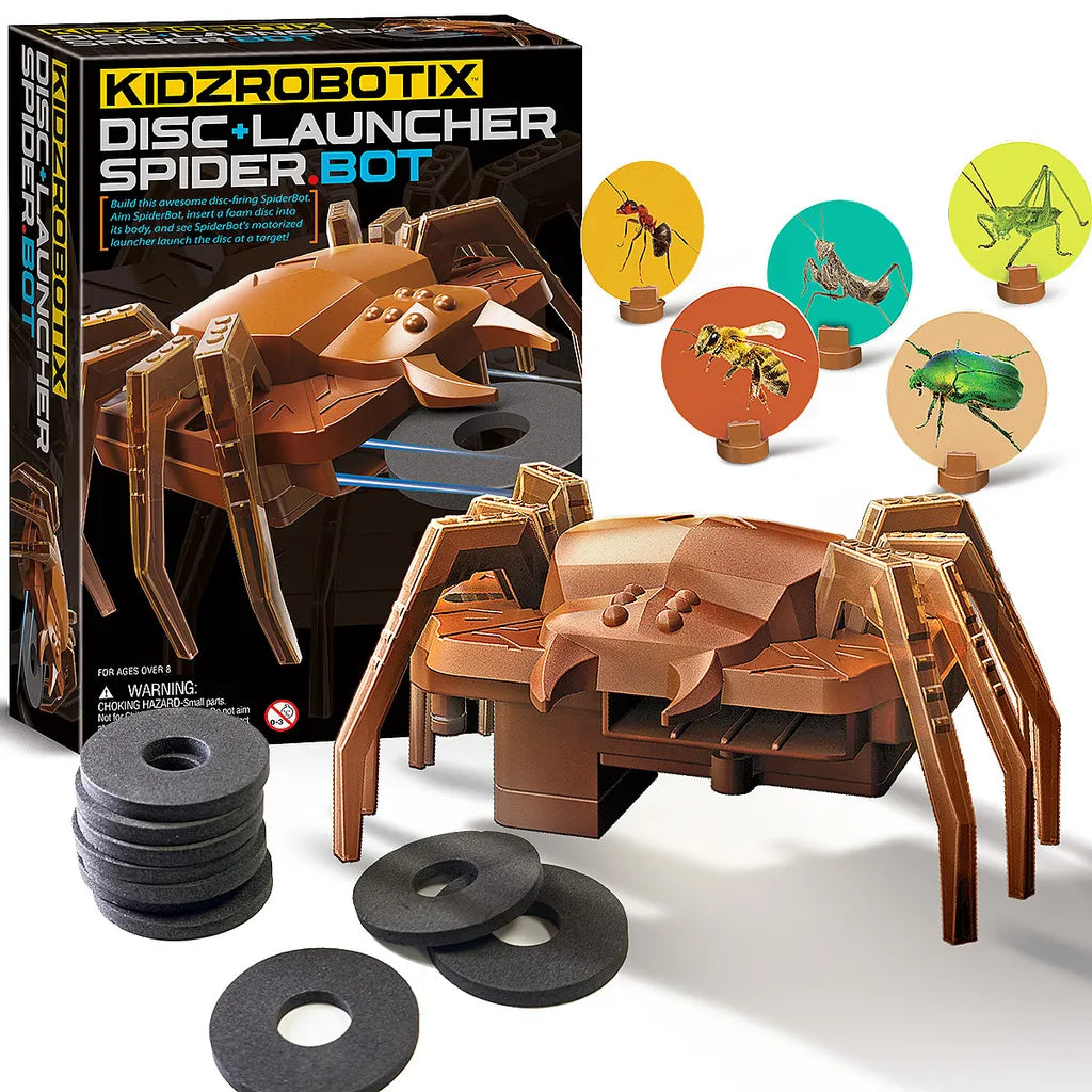 4M KidzRobotix Disc Launcher Spider Bot