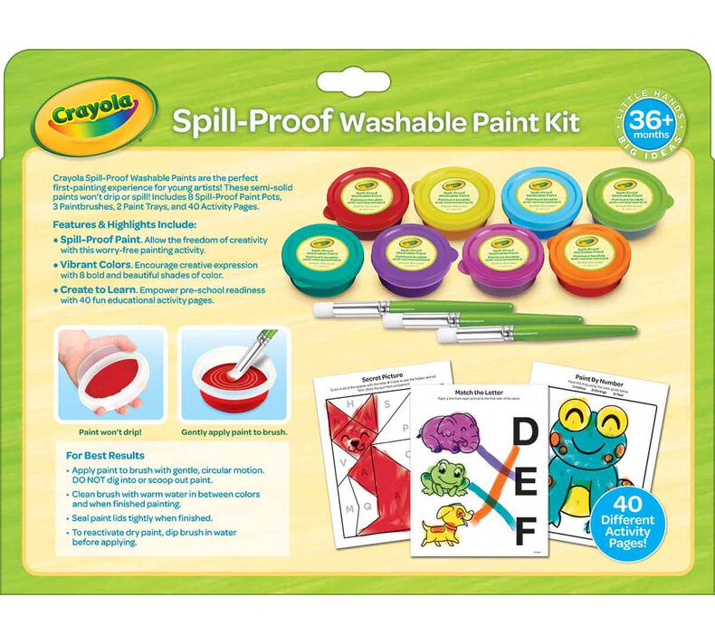 Crayola Spillproof Washable Paint Kit