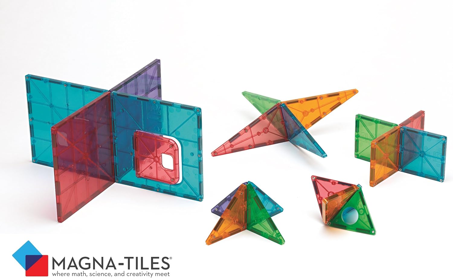 Magna-Tiles Solid Colors 48 Piece Set