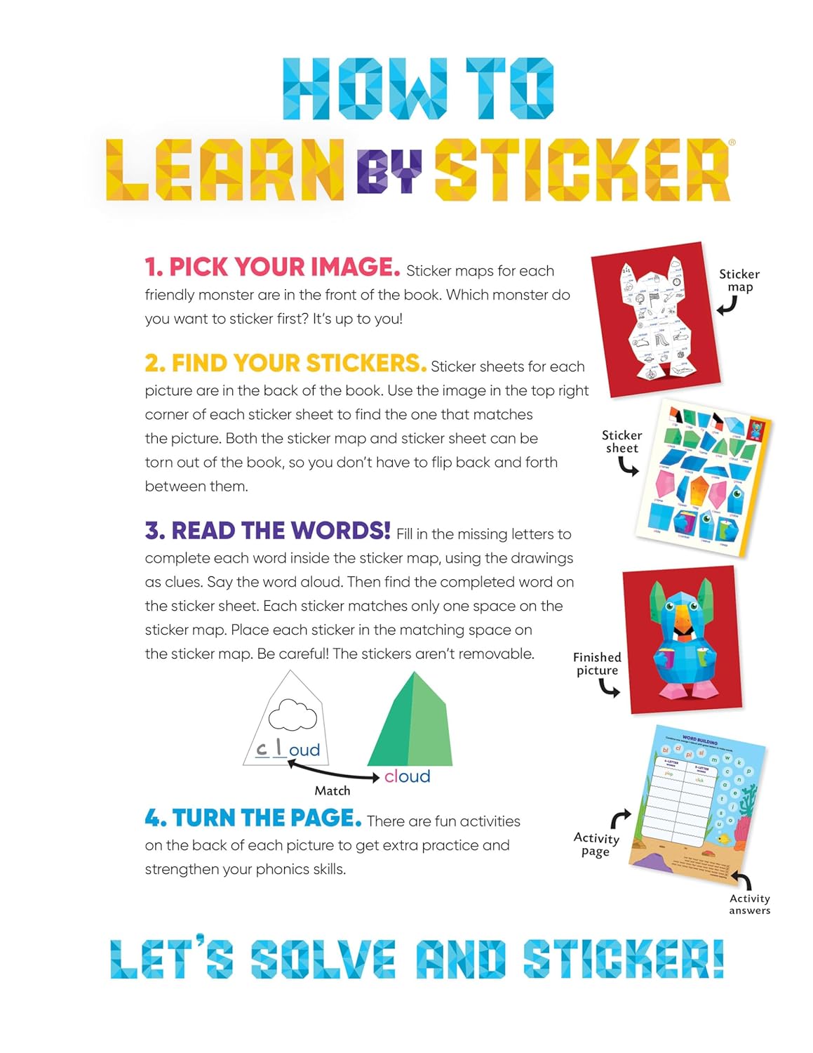 Learn by Sticker: Beginning Phonics