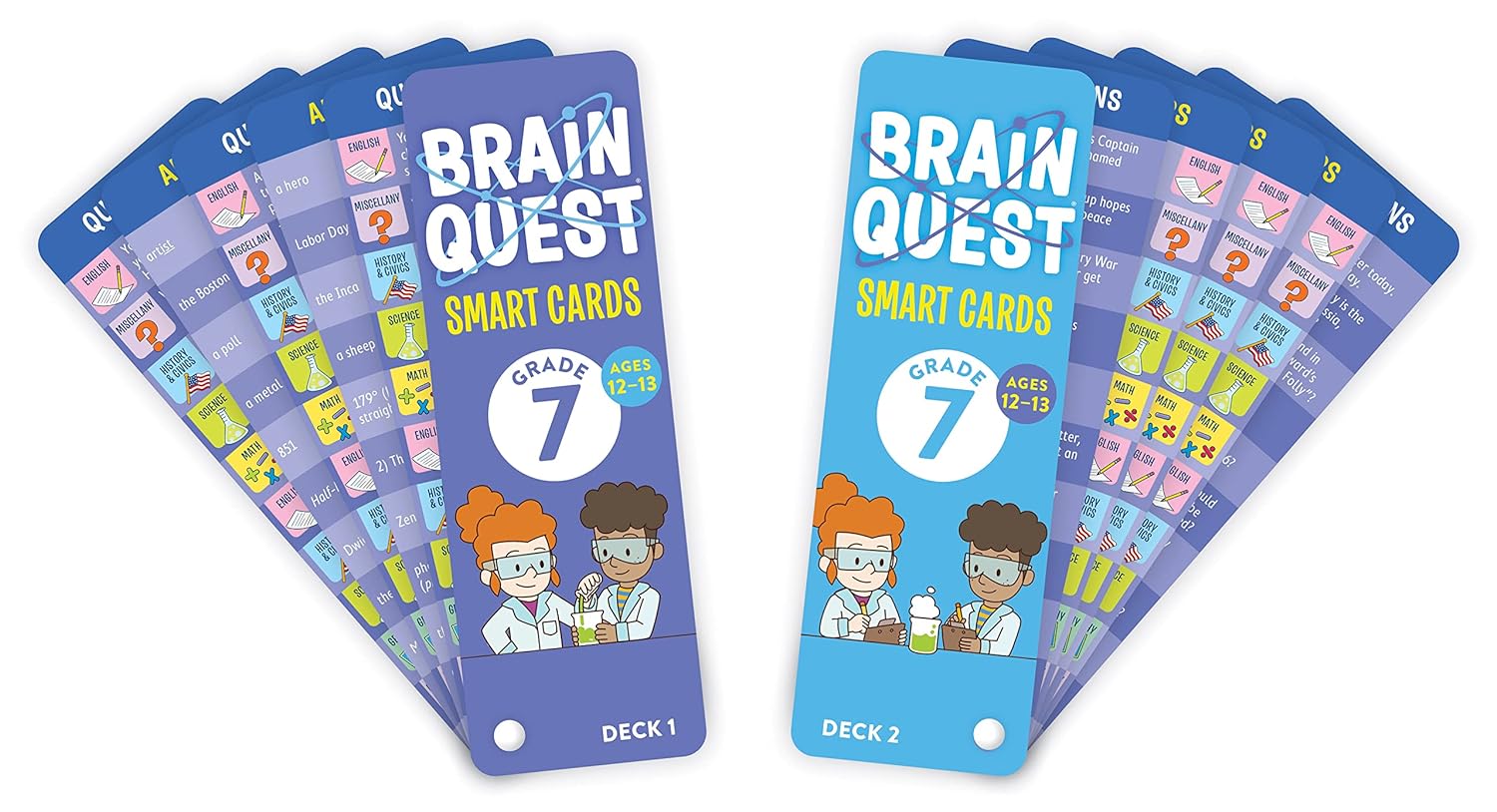 Brain Quest Smart Cards: Grade 7 (Ages 12-13)