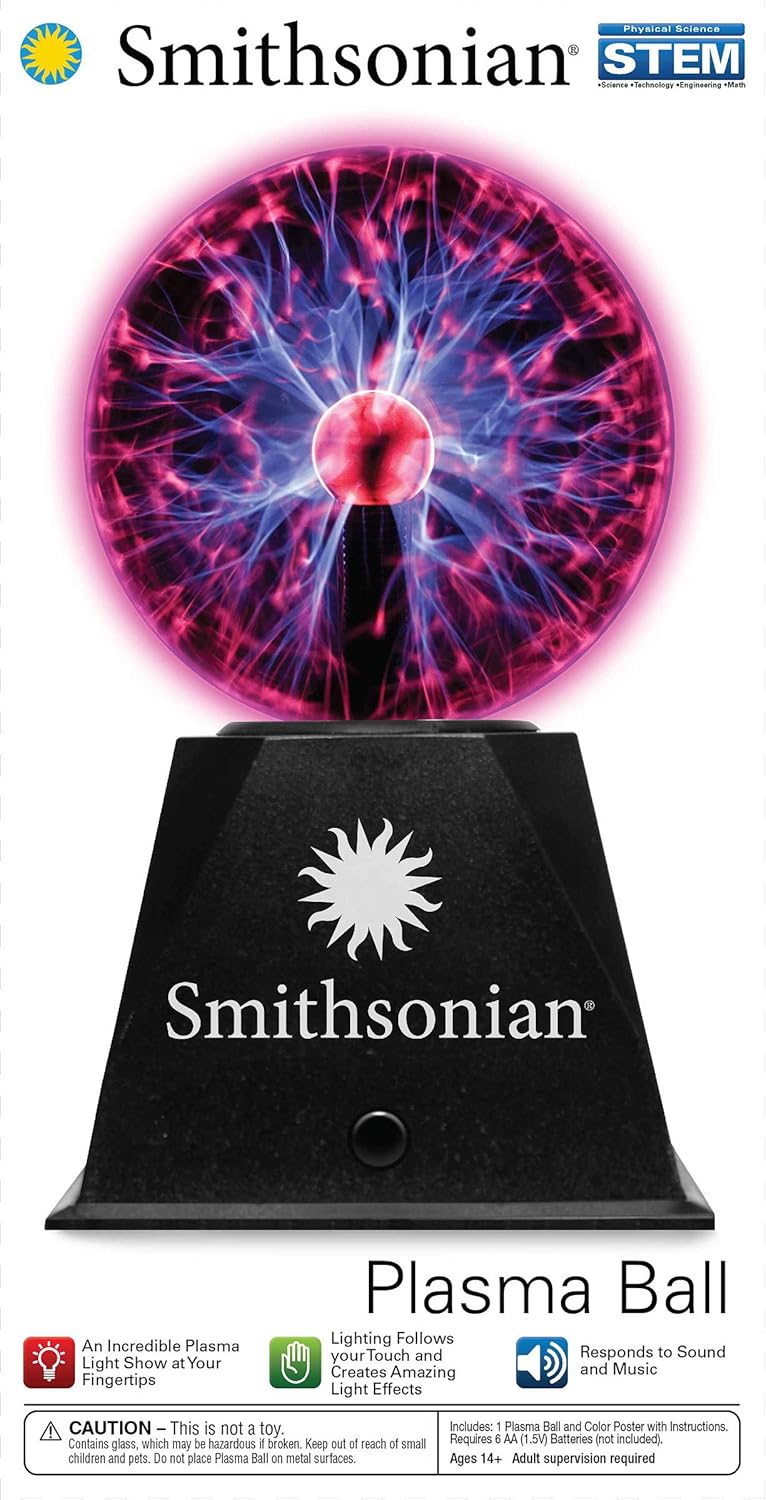 Smithsonian 5in Battery Operated Plasma Ball