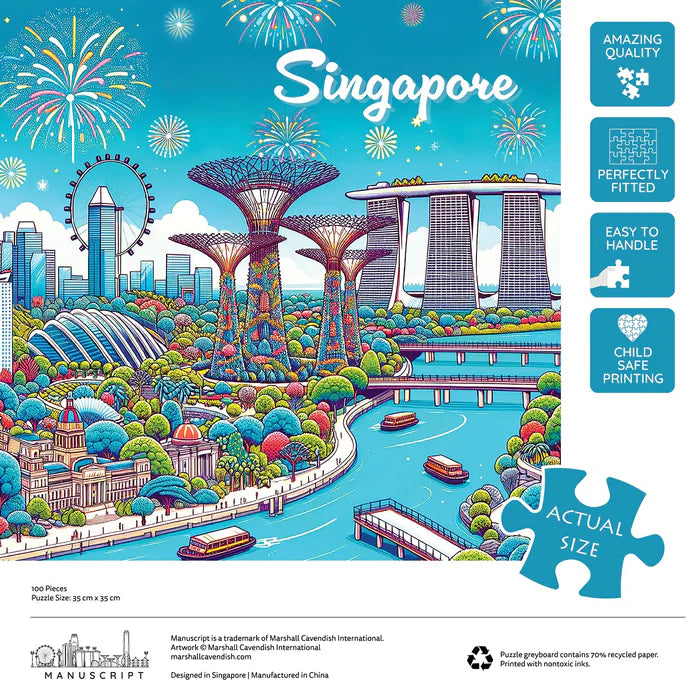 Singapore 100-piece Jigsaw Puzzle: Garden City