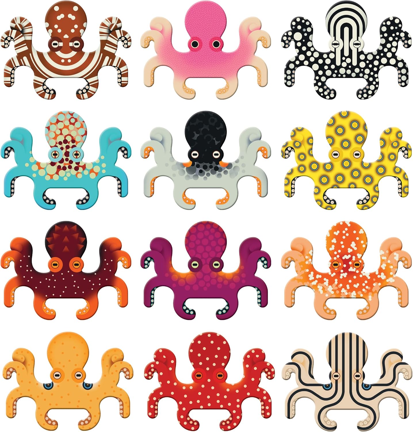 Mudpuppy Shaped Memory Match Game: Octopuses