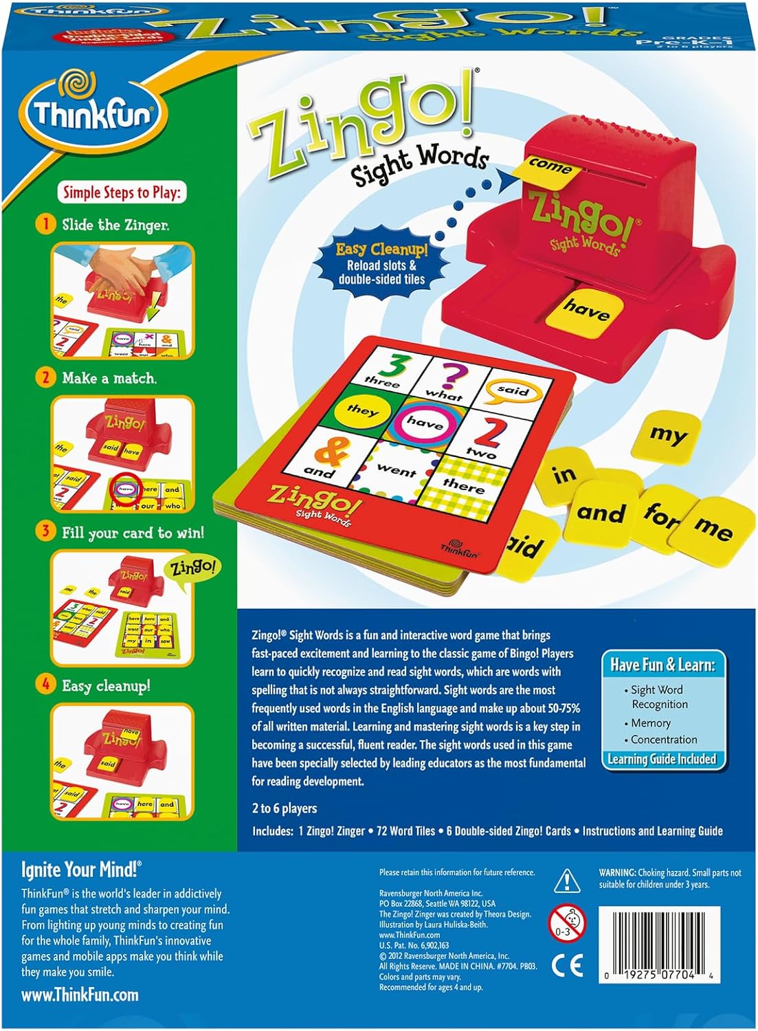 ThinkFun Zingo! 1-2-3