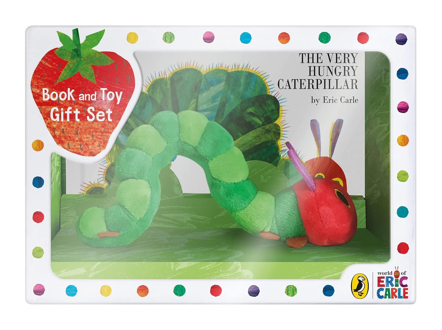 The Very Hungry Caterpillar by Eric Carle (Book & Toy Gift Set)