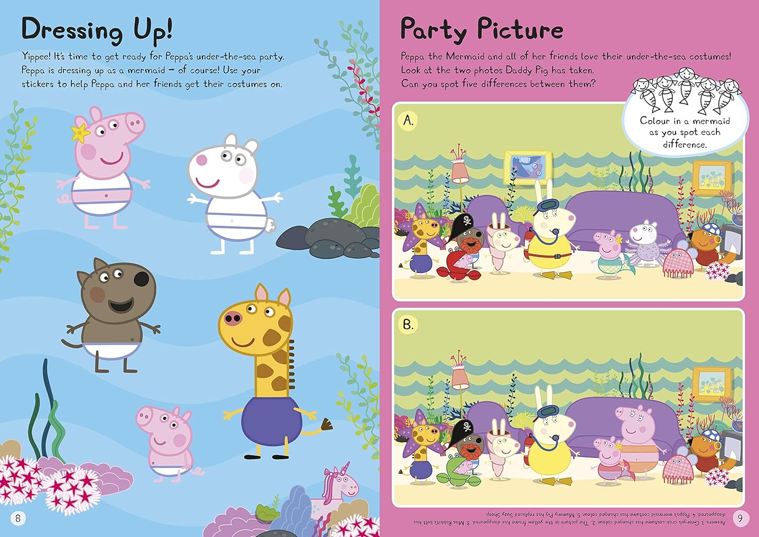 Mermaids, Unicorns and Dragons Sticker Activity Book (Peppa Pig)