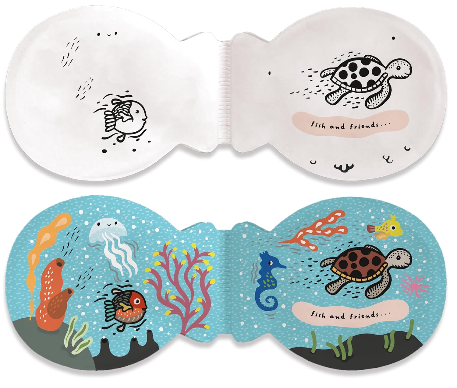 Wee Gallery Shaped Bath Books: Fish And Friends