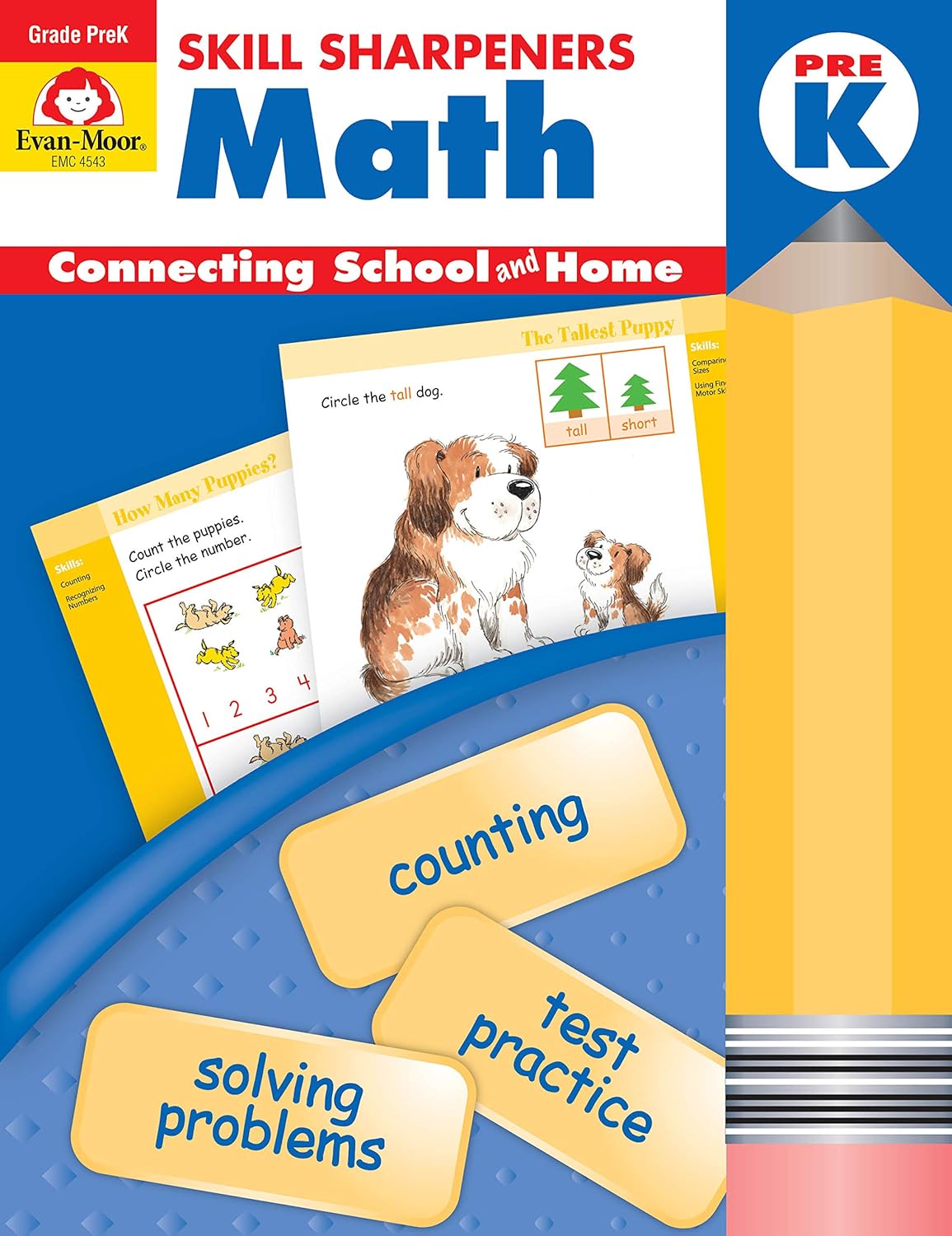 Evan-Moor Skill Sharpeners Math Activity Book Grade Pre K