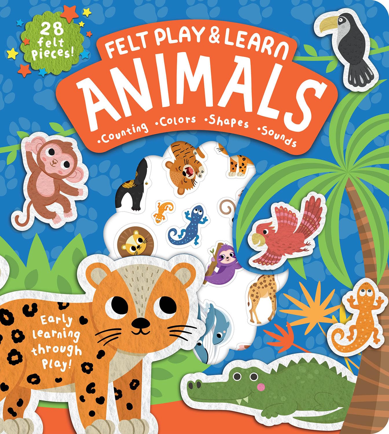 Touchy Feely Felt Play And Learn Animals