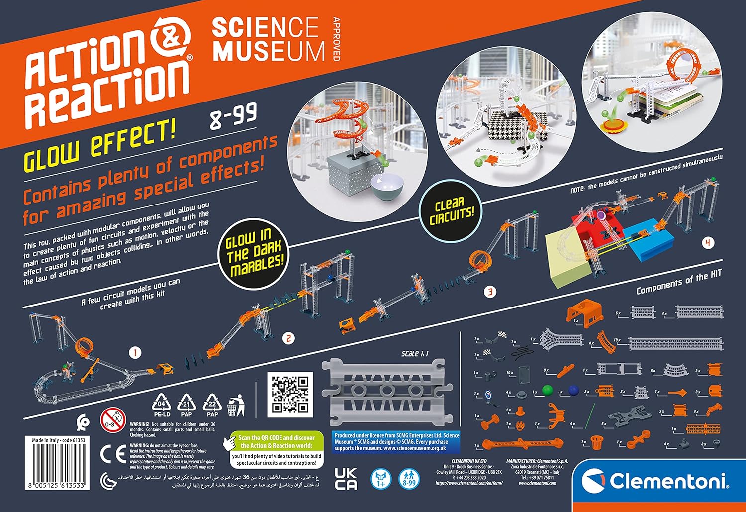 Clementoni Action and Reaction Glow Effect