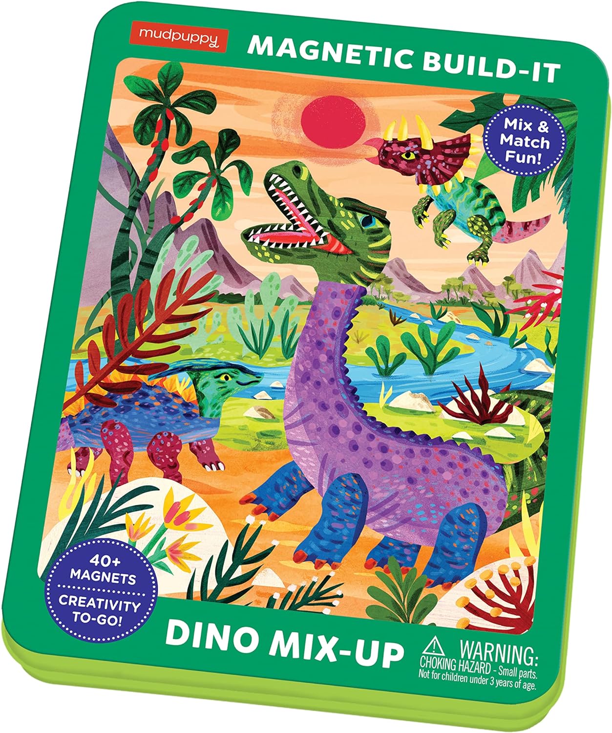 Mudpuppy Mix-Up Magnetic Build-It: Dino