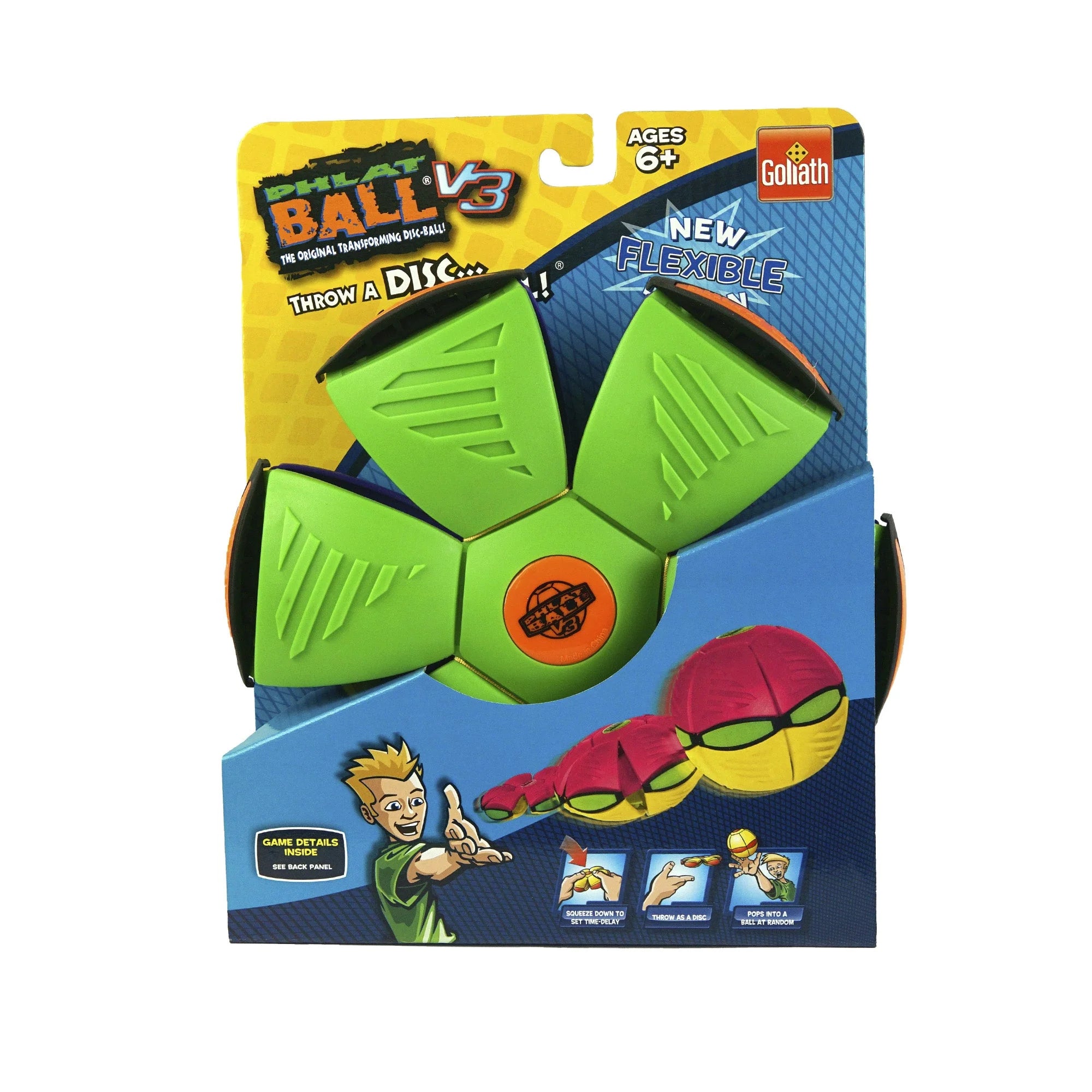 Britzn Pieces Phlat Ball (Green/Red/Yellow)