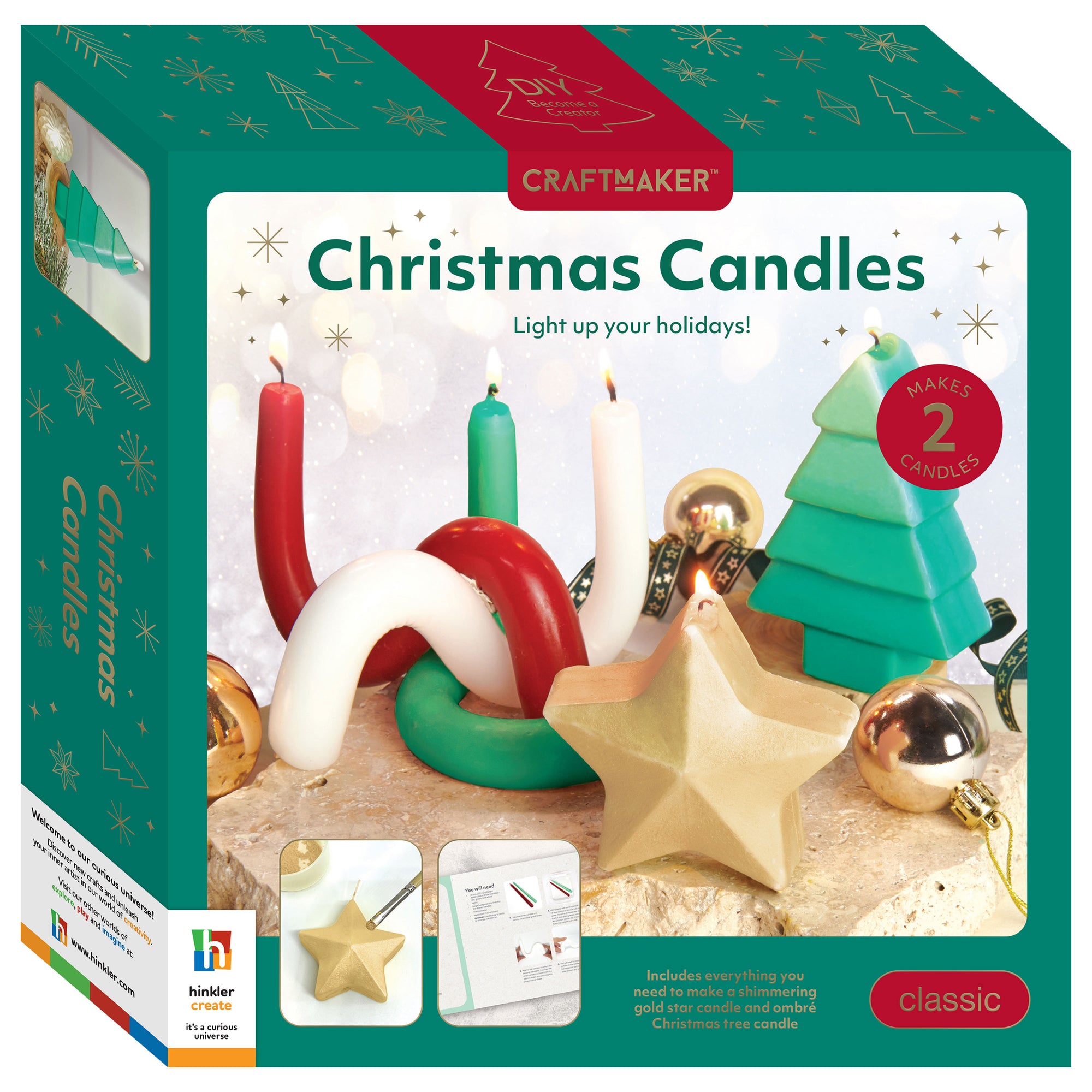 Craft Maker Classic Christmas Candles Kit