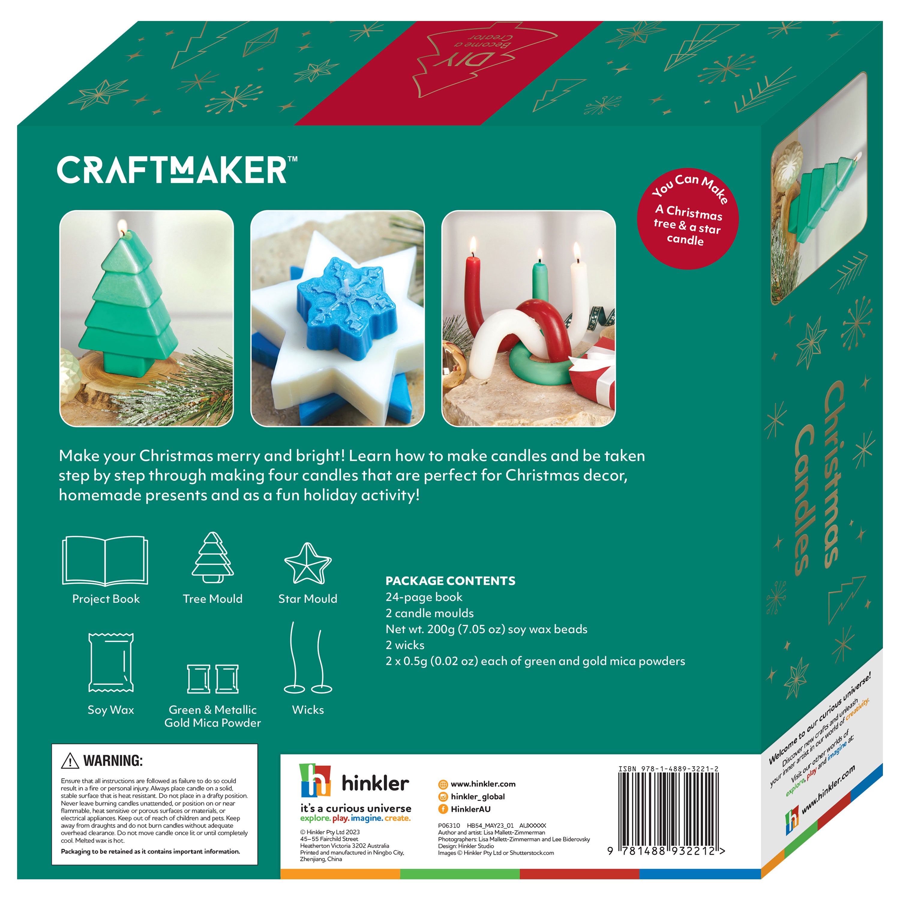 Craft Maker Classic Christmas Candles Kit