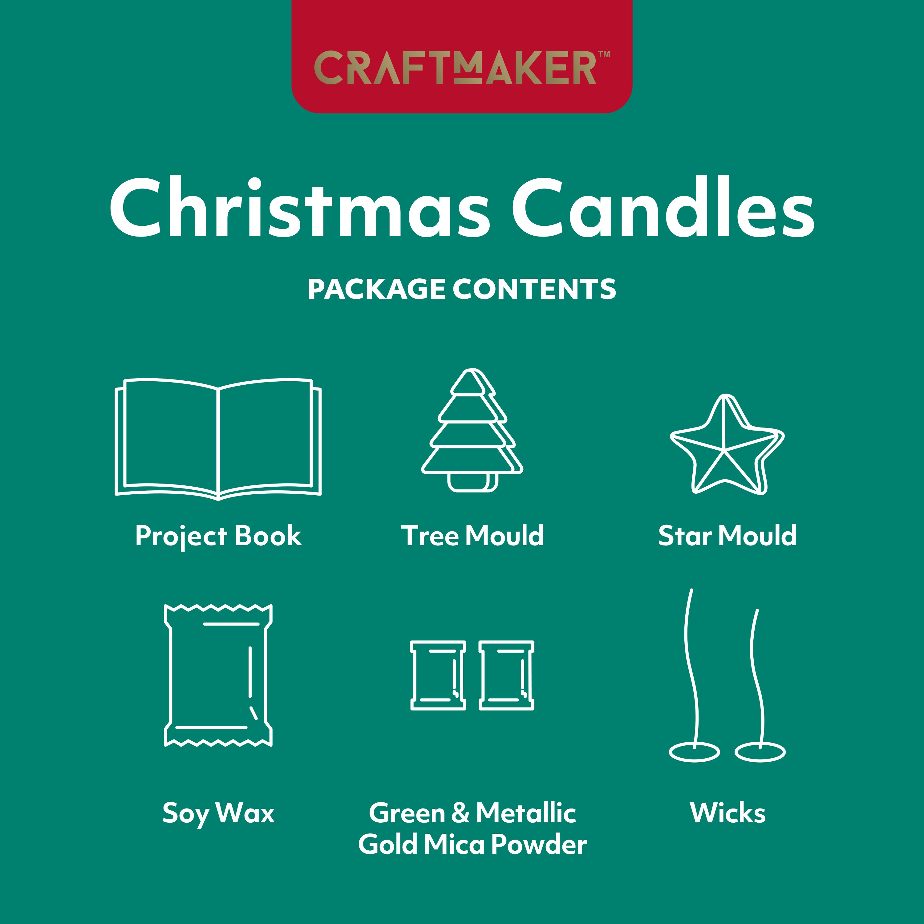 Craft Maker Classic Christmas Candles Kit