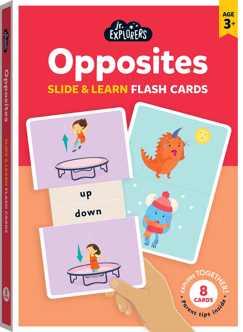 Junior Explorers Slide and Learn Flashcards: Opposites