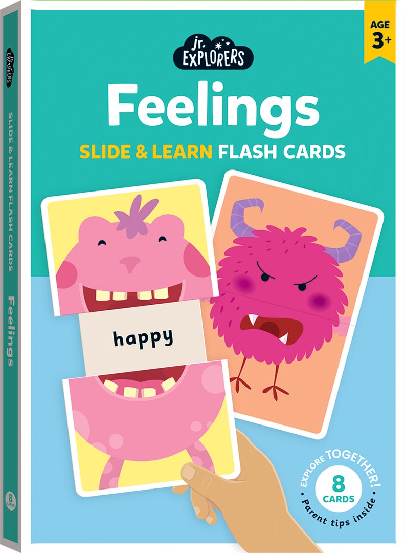 Junior Explorers Slide and Learn Flashcards: Feelings