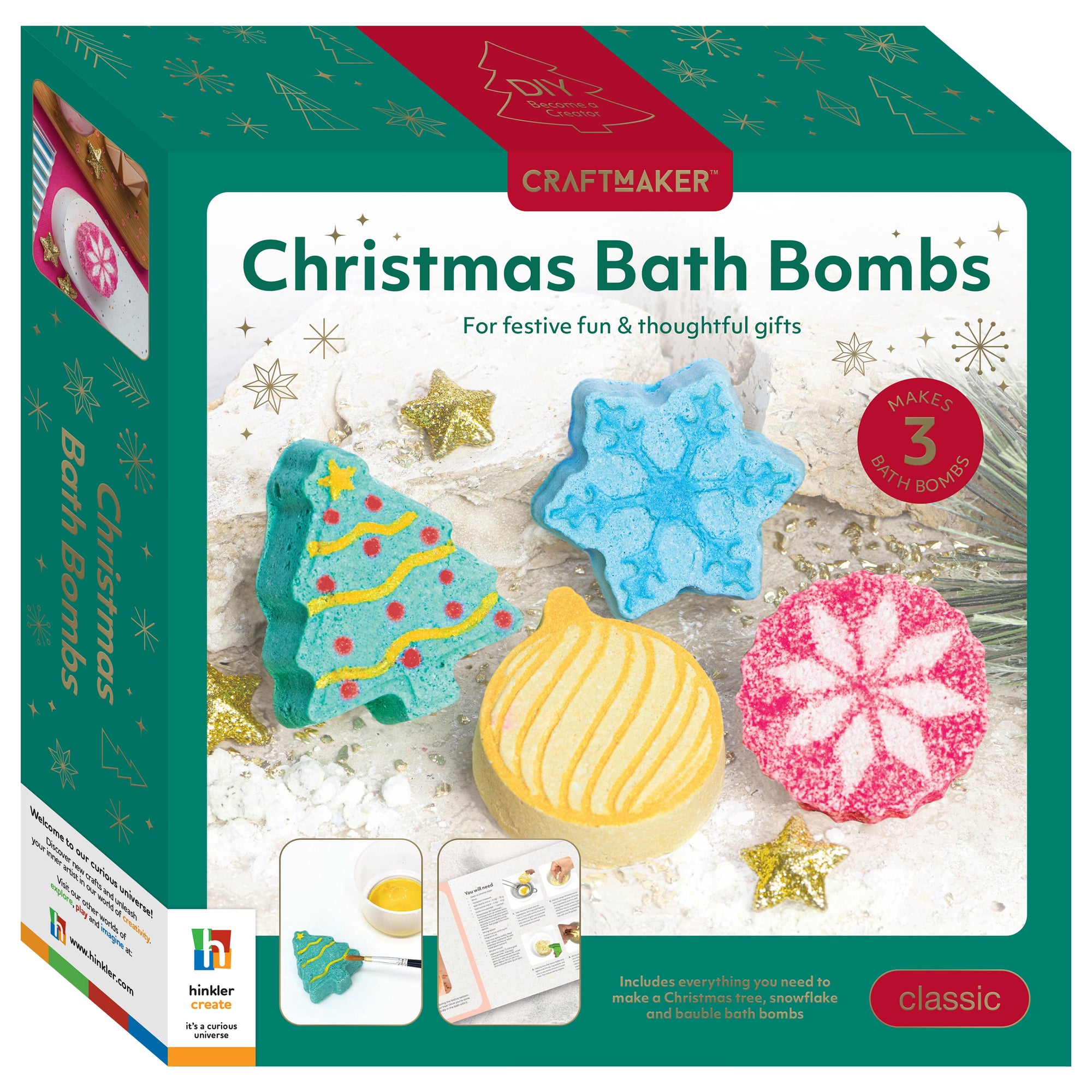 Craft Maker Classic Christmas Bath Bombs Kit