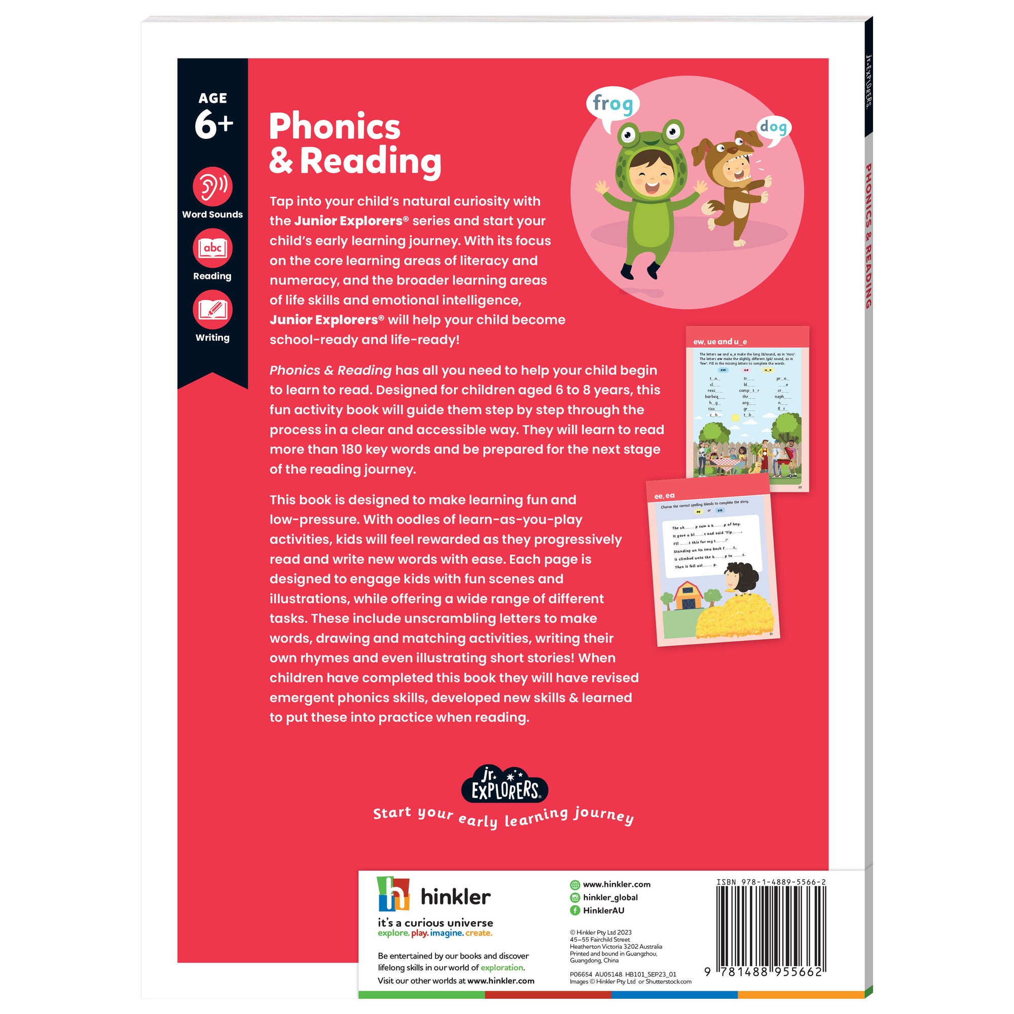 Junior Explorers Write and Wipe: Reading And Phonics