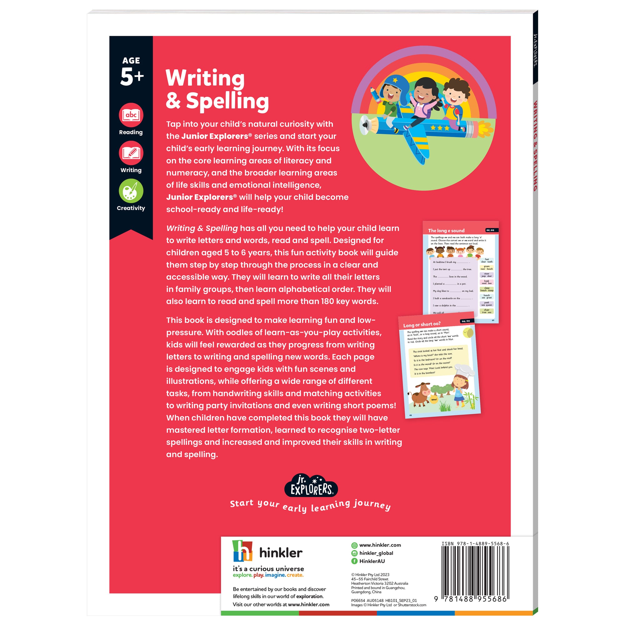 Junior Explorers Write and Wipe: Spelling And Writing